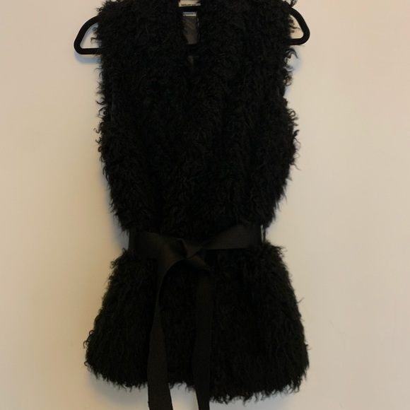 Zadig & Voltaire faux fur black sleeveless jacket - Picture 3 of 10